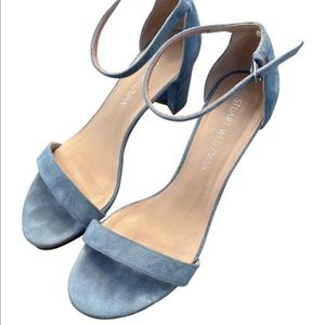 Stuart Weizmann blue sandal size 9.5